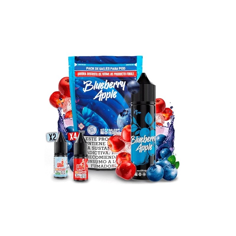 Longfill Oil4vap - Myrtille Pomme (Pack) 16/60ml | BigVapoteur