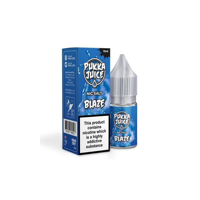 Liquid Pukka Juice Nic Salt 10ml - Blaze (no ice)20mg | BigVapoteur