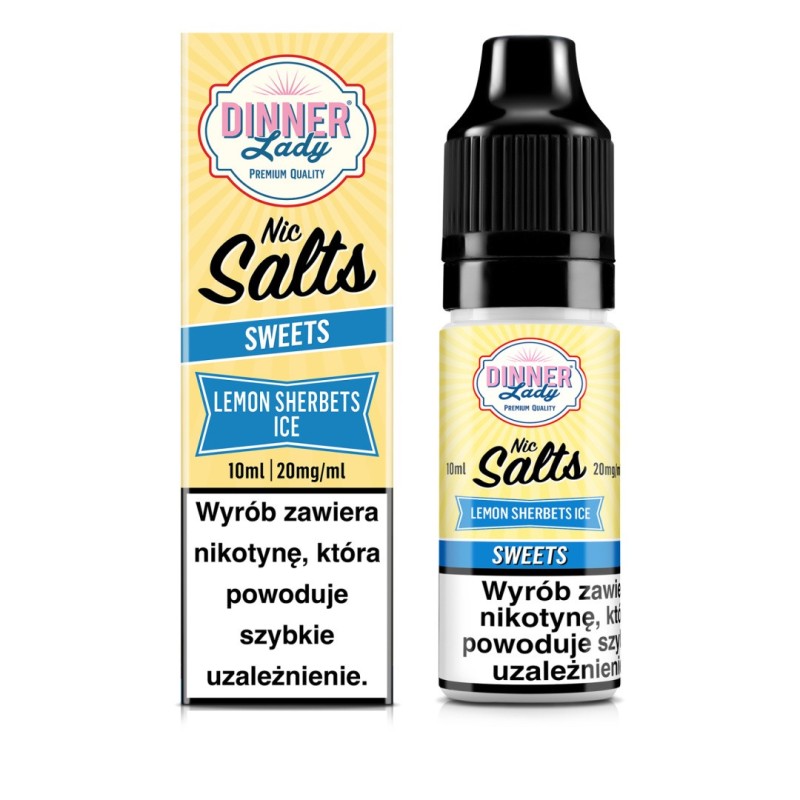 Liquid Dinner Lady Salt 20mg - Lemon Sherbets Ice | BigVapoteur