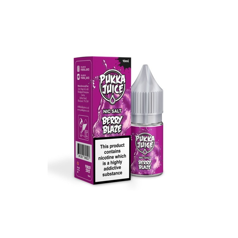 Liquid Pukka Juice 10ml - Berry Blaze 10mg salt | BigVapoteur
