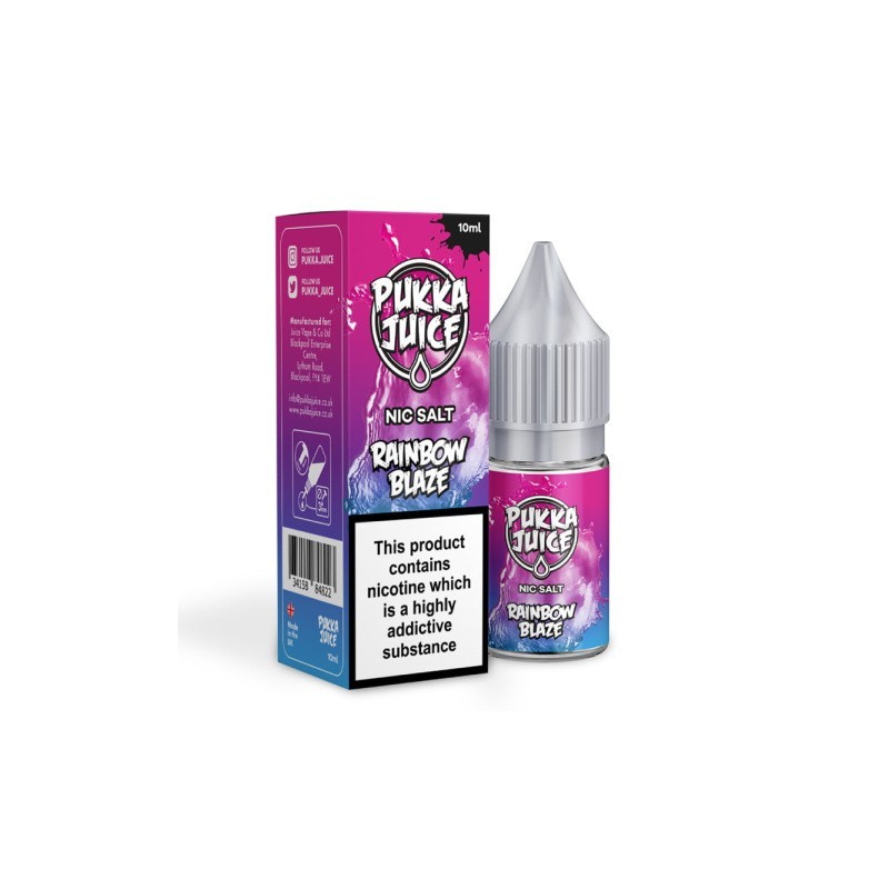 Pukka Juice 10ml - Rainbow Blaze 10mg salt | BigVapoteur