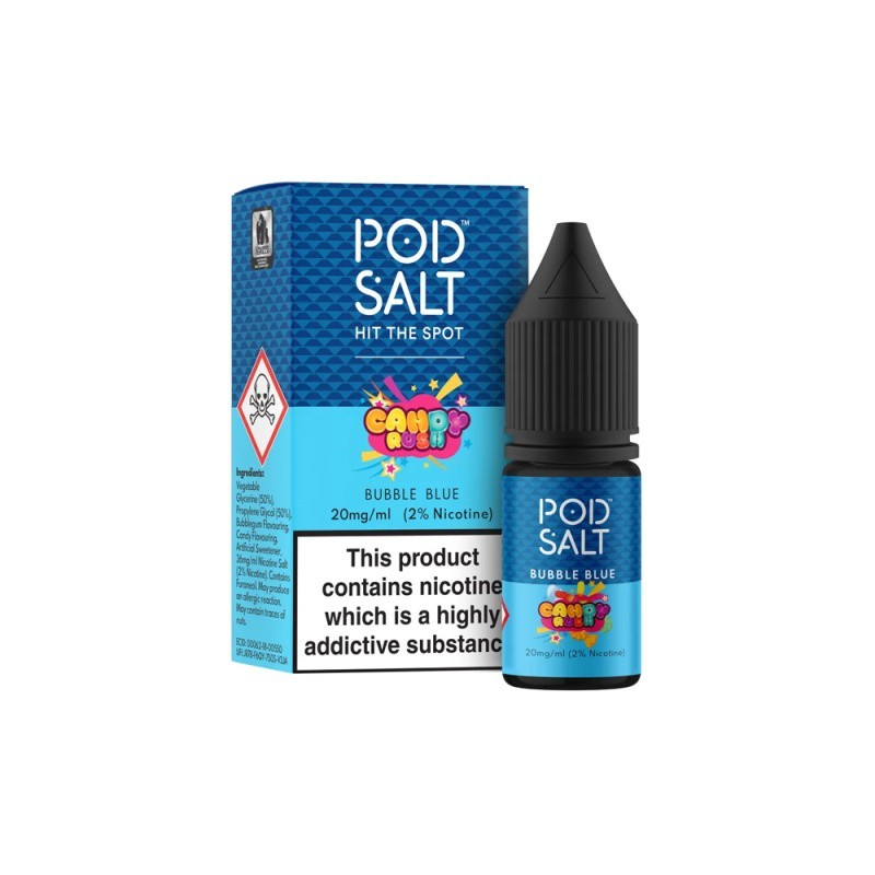 E-liquide Pod Salt Fusion - Bubble Blue - 10ml - 20mg | BigVapoteur
