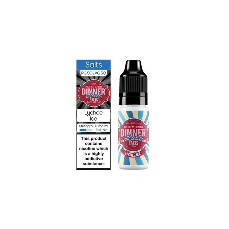Liquid Dinner Lady Salt 20mg - Lychee Ice | BigVapoteur