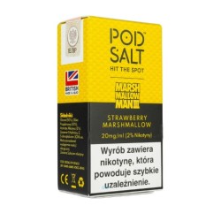 Pod Salt Fusion - Strawberry Marshmallow - 10ml - 20mg | BigVapoteur