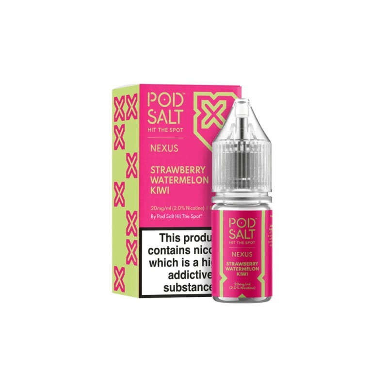 E-liquide Pod Salt NEXUS 20mg 10ml - Fraise Pastèque Kiwi | BigVapoteur