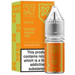 E-liquide Pod Salt NEXUS 20mg 10ml - Orange Mangue Citron Vert | BigVapoteur