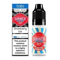 Liquid Dinner Lady Salt 20mg - Strawberry Ice | BigVapoteur