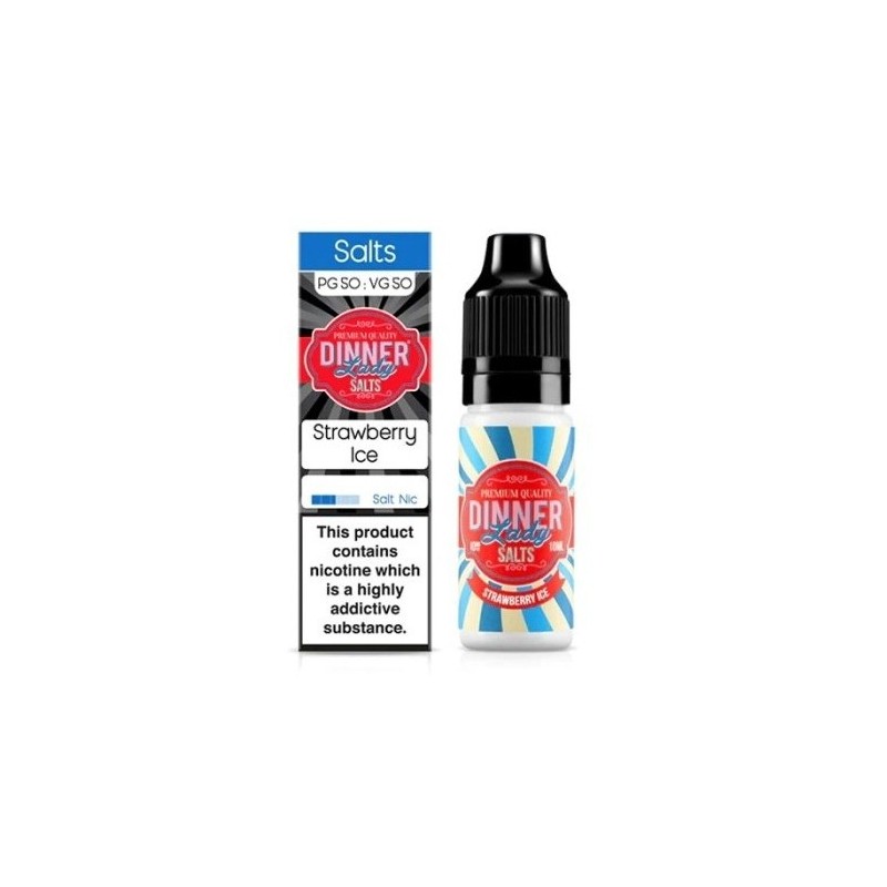Liquid Dinner Lady Salt 20mg - Strawberry Ice | BigVapoteur