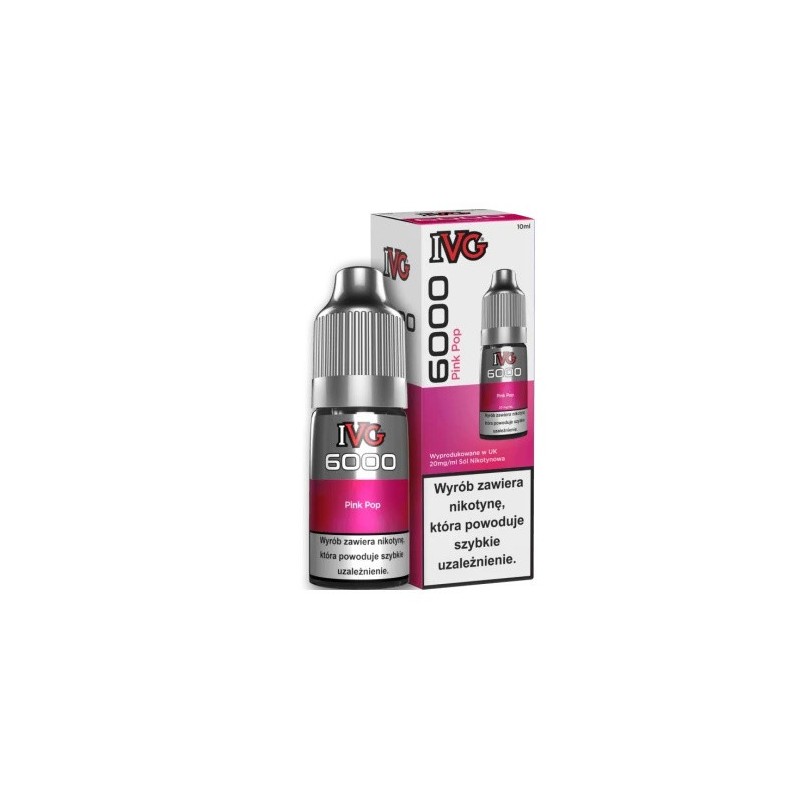 Liquid IVG 6000 Salt Pink Pop 20 mg 10 ml | BigVapoteur