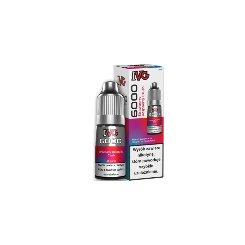 IVG 6000 Salt Strawberry Raspberry Crush 20 mg 10 ml | BigVapoteur