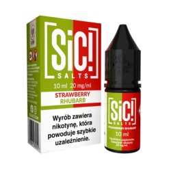 Liquid Sic Salts 10ml Strawberry Rhubarb 20mg | BigVapoteur