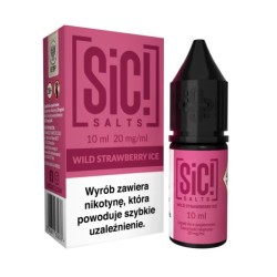 Sic Salts E-liquid 10ml Wild Strawberry Ice 20mg | BigVapoteur