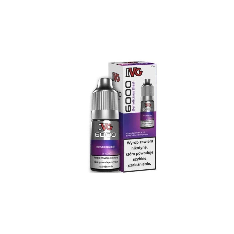 IVG 6000 Salt Berrylicious Blast 20 mg 10 ml E-liquid | BigVapoteur