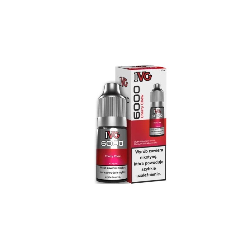 IVG 6000 Salt Cherry Chew 20 mg 10 ml E-liquid | BigVapoteur