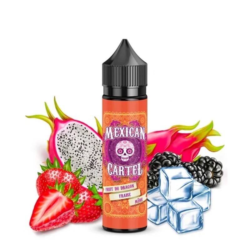 Premix Mexican Cartel - Fruit du Dragon Fraise Mûre 50/60ml | BigVapoteur