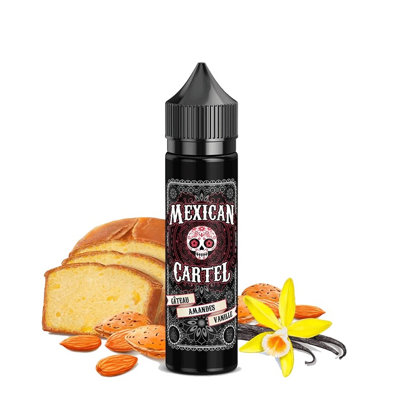 Premix Mexican Cartel - Gâteau Amandes Vanille 50/60ml | BigVapoteur