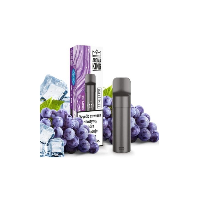 Kartridż Wkład Aroma King Pod - Grape Ice | BigVapoteur