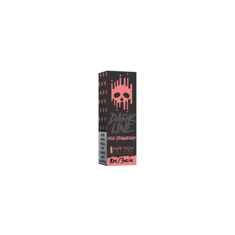 E-liquide DARK LINE - Fraise au Lait 3mg 10ml | BigVapoteur