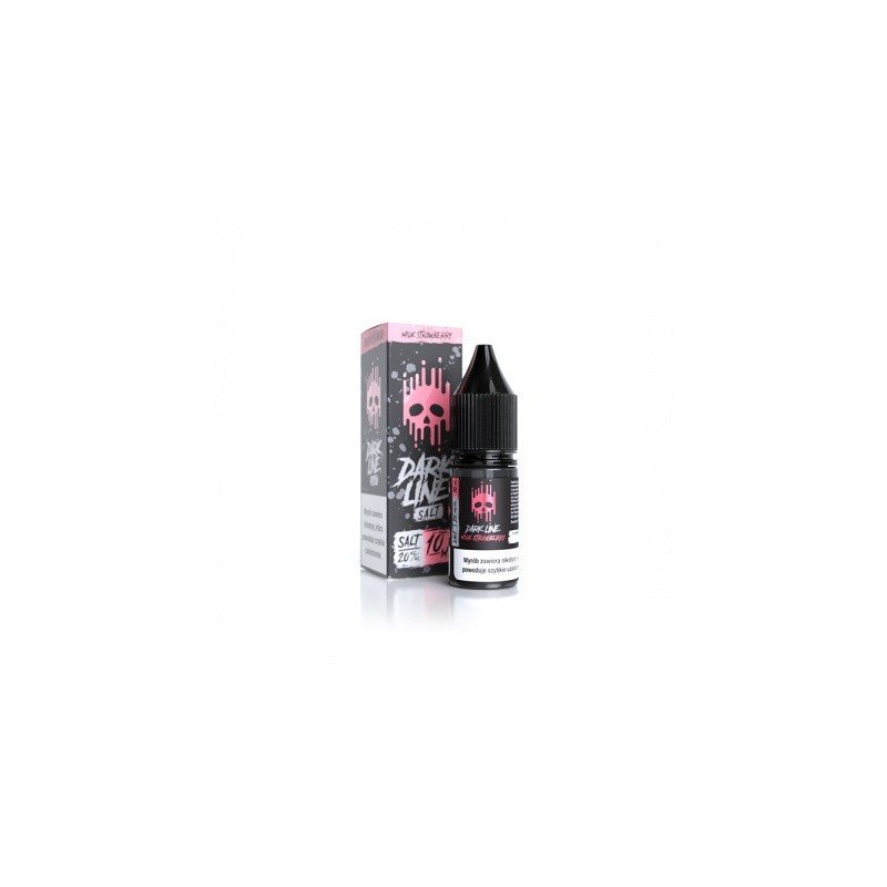 Dark Line Salt 10ml - Milk Strawberry 20mg | BigVapoteur