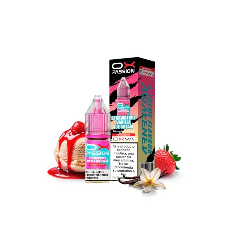Liquid Oxva Ox Passion Salts 20mg - Strawberry Vanilla Ice Cream | BigVapoteur