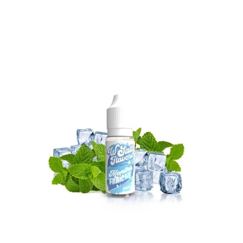 Liquid Menthe Fraîche 10ml - Wsalt Flavour 10mg | BigVapoteur