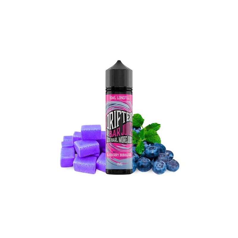 Longfill Drifter Bar - Myrtille Bubble-gum 16/60ml | BigVapoteur