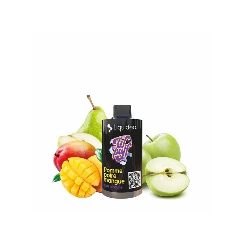 Cartouche Wpuff by Liquidéo 12k - Pomme Poire Mangue 0mg | BigVapoteur