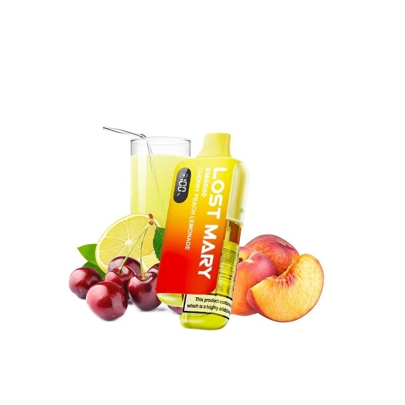 Lost Mary by Elfbar BM6000 Puff 20mg - Limonade Cerise Pêche | BigVapoteur