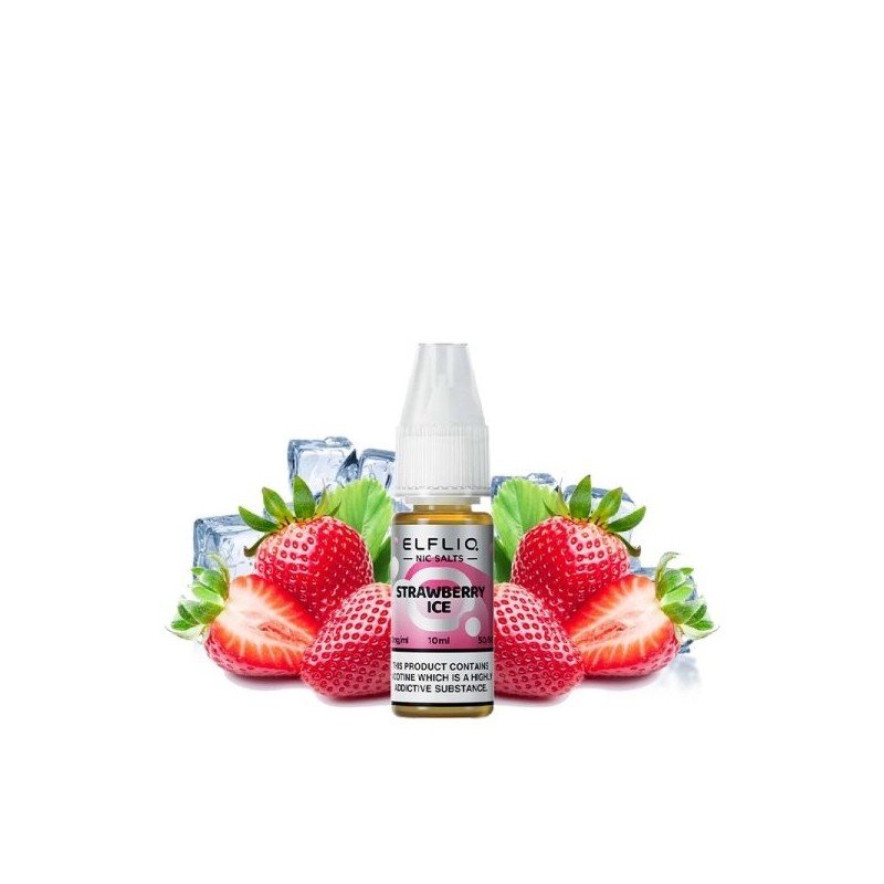 Elfbar Elfliq Salt - Strawberry Ice 20mg 10ml | BigVapoteur