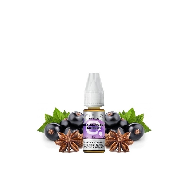 Liquid ELFBAR ELFLIQ Salt - Blackcurrant Aniseed 20mg 10ml | BigVapoteur