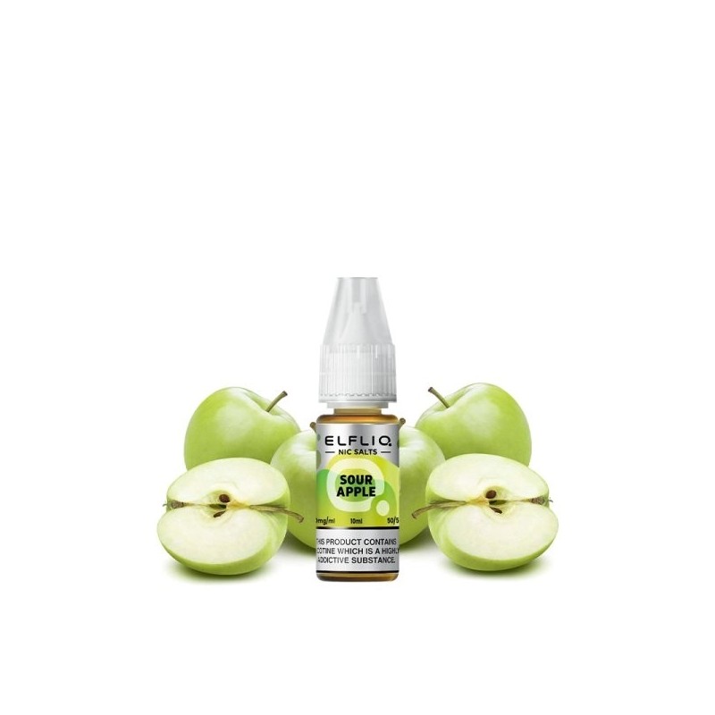 Elfbar Elfliq Salt - Sour Apple 20mg 10ml | BigVapoteur