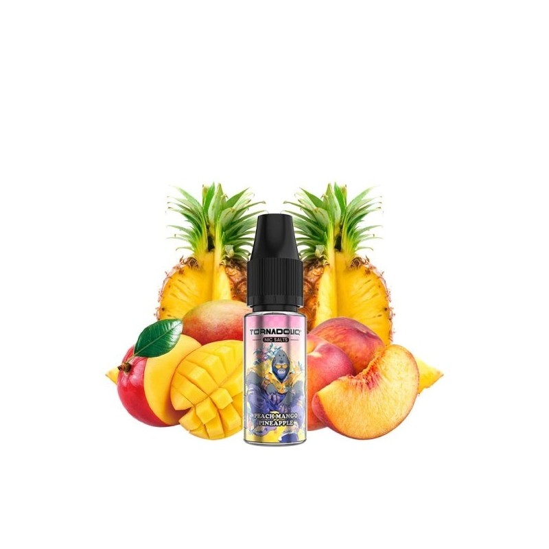 E-liquide Tornado Salt - Pêche Mangue Ananas 20mg 10ml | BigVapoteur