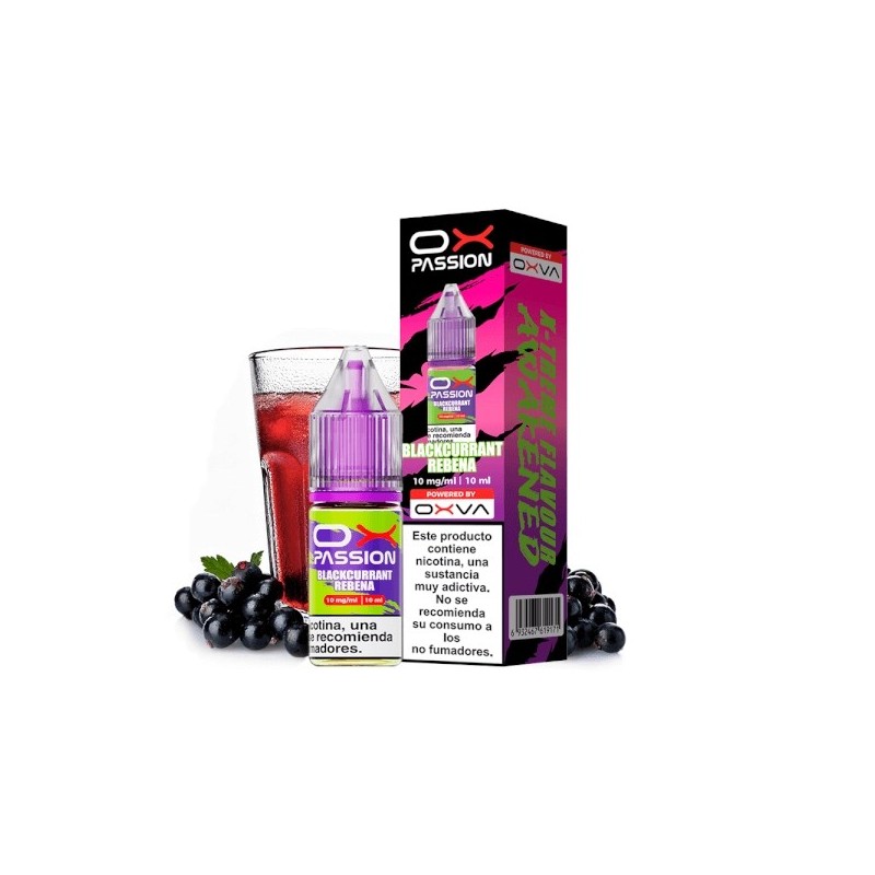 Oxva Ox Passion Salts 10mg - Blackcurrant Rebena | BigVapoteur
