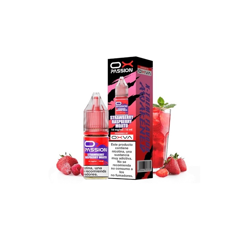 Liquid Oxva Ox Passion Salts 10mg - Strawberry Raspberry Mojito | BigVapoteur