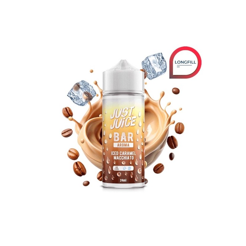 Longfill Just Juice Bar - Iced Caramel Macchiato 24/120ml | BigVapoteur