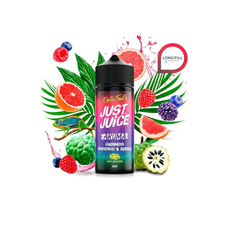 Longfill Just Juice Exotic Fruits - Cherimoya Grapefruit Berries 24/120ml | BigVapoteur