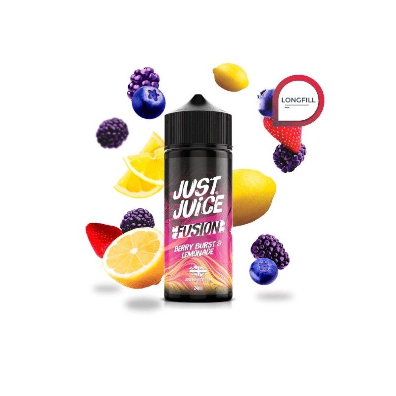 Longfill Just Juice Fusion - Berry Burst Lemonade 24/120ml | BigVapoteur