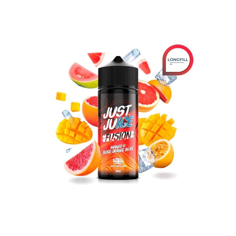 Longfill Just Juice Fusion - Mango & Blood Orange On Ice 24/120ml | BigVapoteur