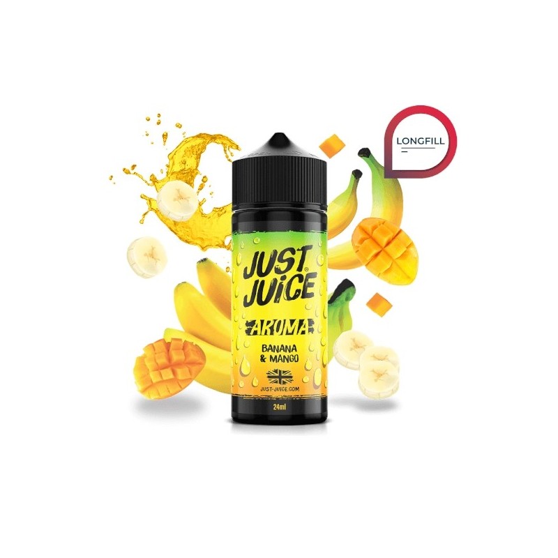 Longfill Just Juice Iconic - Banane & Mangue 24/120ml | BigVapoteur