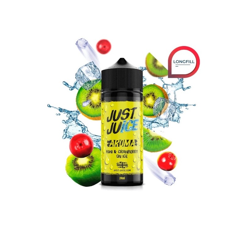 Longfill Just Juice Iconic - Kiwi & Cranberry On Ice 24/120ml | BigVapoteur