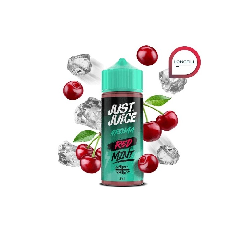 Longfill Just Juice Gamme Menthe - Rouge 24/120ml | Bigvapoteur