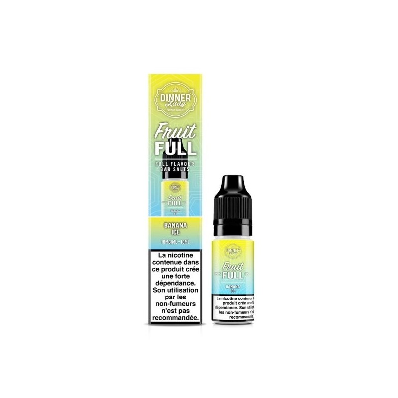 Liquid Dinner Lady Fruit Full Salt 10ml 20mg - Banana Ice | Bigvapoteur