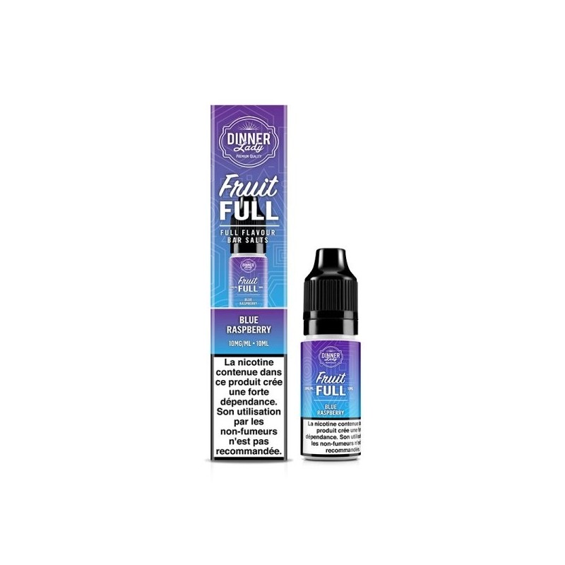 Liquid Dinner Lady Fruit Full Salt 10ml 20mg - Blue Raspberry | Bigvapoteur