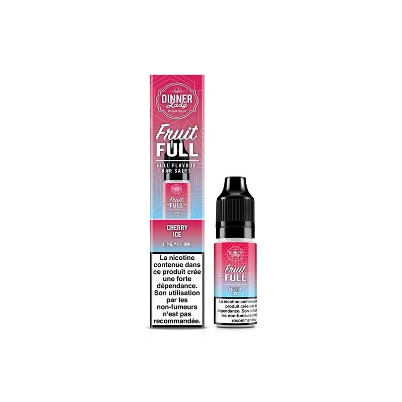 Liquid Dinner Lady Fruit Full Salt 10ml 20mg - Cerise Glacée | Bigvapoteur