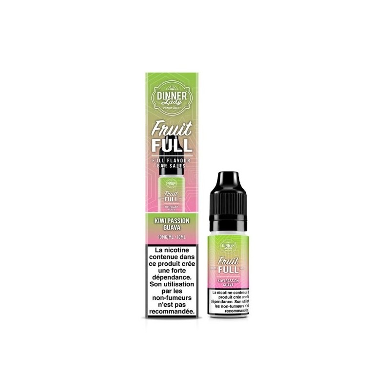Liquid Dinner Lady Fruit Full Salt 10ml 20mg - Kiwi Passion Goyave | Bigvapoteur