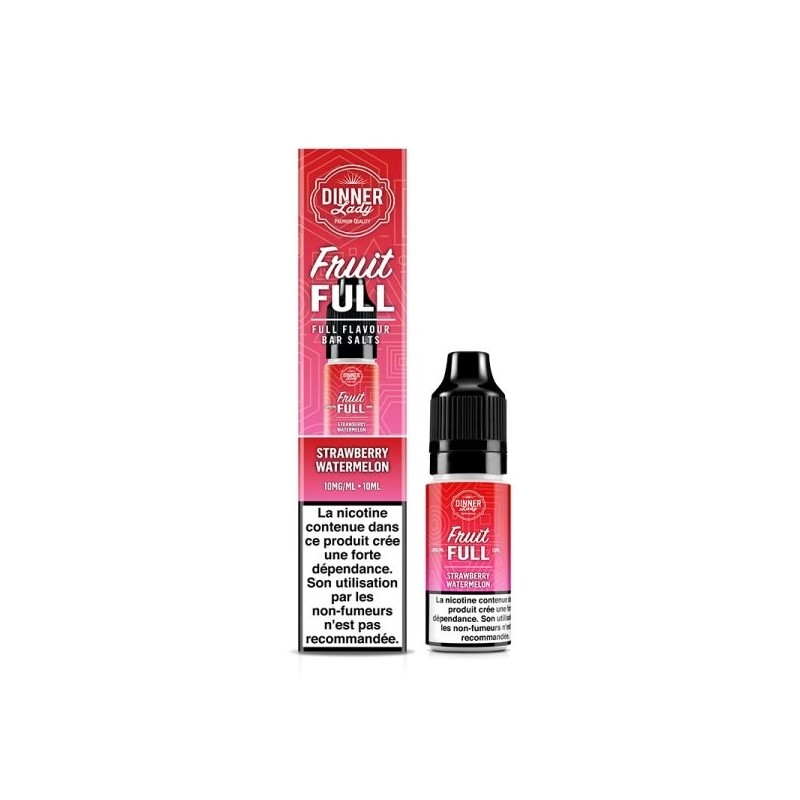 Liquid Dinner Lady Fruit Full Salt 10ml 20mg - Fraise Pastèque | Bigvapoteur