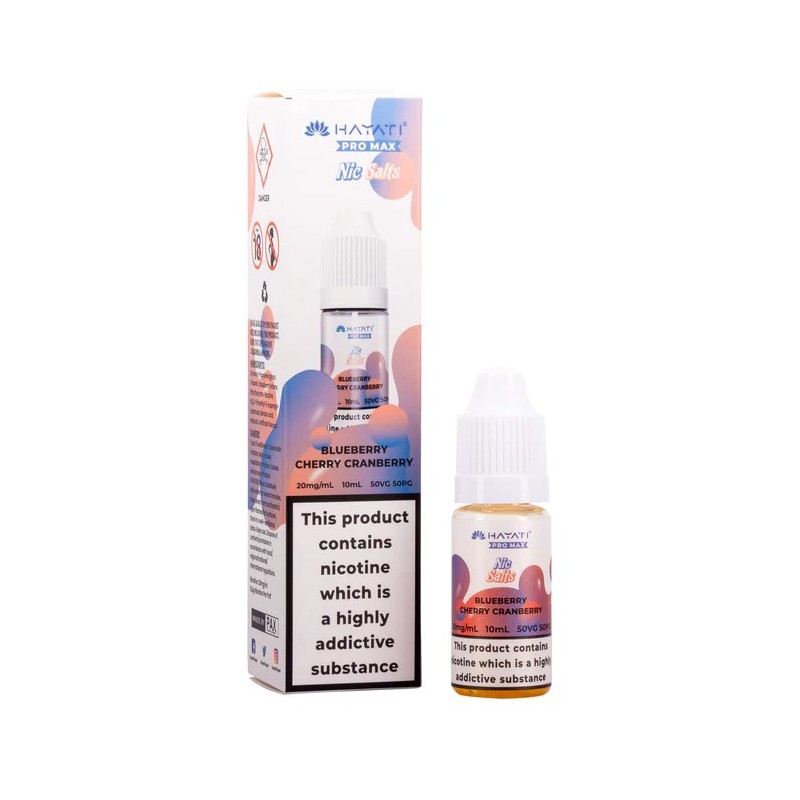 Liquid Hayati Pro Max Sels de Nicotine 10ml - Myrtille Cerise Canneberge 20mg | Bigvapoteur