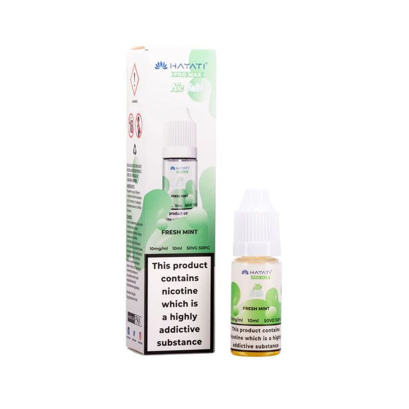 Liquid Hayati Pro Max Nic Salts 10ml - Świeża Mięta 20mg | Bigvapoteur