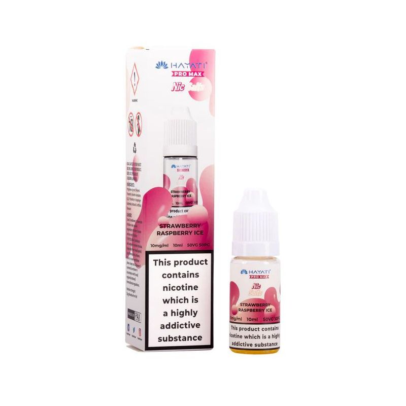 Liquid Hayati Pro Max Sels de Nicotine 10ml - Fraise Framboise Glacée 20mg | Bigvapoteur