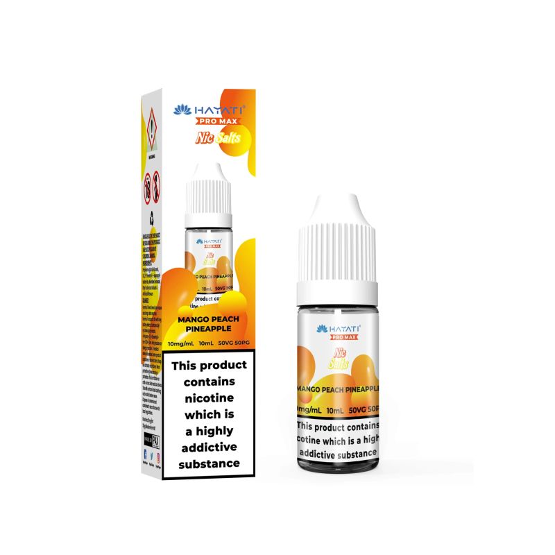 Liquid Hayati Pro Max Sels de Nicotine 10ml - Mangue Pêche Ananas 20mg | Bigvapoteur